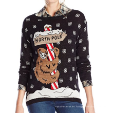 PK1881HX Ladies Christmas Sweater Pullover Snow Design